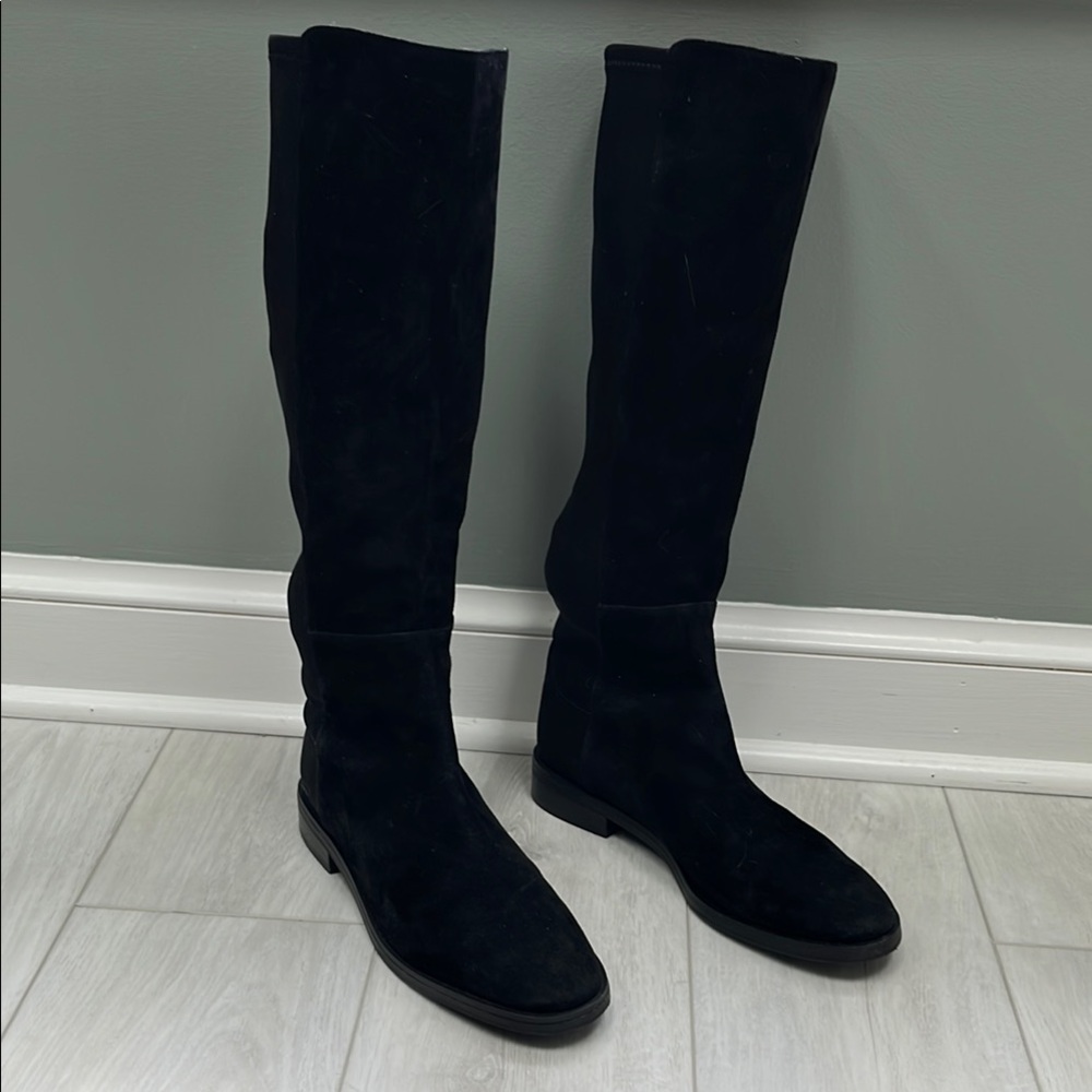Stuart Weitzman Greer City Boot - black suede size 9.5